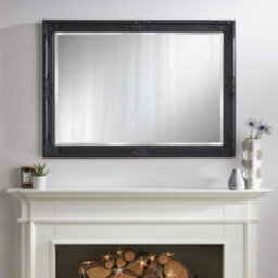 The Online Mirror Shop Wall Mirror Highbury Antique Rectangular Shape With Black Frame - H 104Cm X W 74Cm X D 3.5Cm For Hanging In Any Living Area - thumbnail 2
