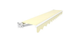 Primrose Awnings 3.5M X 2.5M Retractable Manual No Torsion Bar Ivory Awning Outdoor Patio Canopy - thumbnail 2