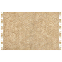 Beliani Rug Sanliurfa Sand Beige 160 X 230 Cm Cotton - thumbnail 1