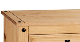 Mews Corona Chest Of Drawers Pine 6 Drawer Solid Mexican Wax Sideboard - thumbnail 5