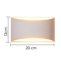 Harper Living Pack Of 2 White Art Deco Medium Plaster Indoor Wall Light (12 X 20 X 8.5Cm) - thumbnail 5