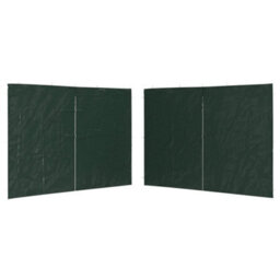 Walplus Party Tent Garden Gazebo Canopy Sidewall 2 Pcs With Zipper Pe Green - thumbnail 1