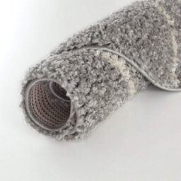The Rugs Moroccan Shaggy Rugs And Runners Soft Fluffy Wavy Trellis Design High Pile Grey And Ivory Living Room Kitchen Hallway 810 - thumbnail 9