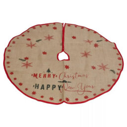 Urbn-Living Sleigh Design - 120Cm Santa & Reindeer Christmas Tree Skirt - thumbnail 5