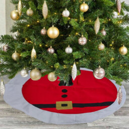 Urbn-Living Sleigh Design - 120Cm Santa & Reindeer Christmas Tree Skirt - thumbnail 7