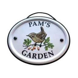 Mulberry Studios Decorative Bird Garden Sign - Pam's Garden