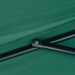 Outsunny 2.7M Metal Frame Garden Furniture Parasol Half Round Umbrella - thumbnail 9