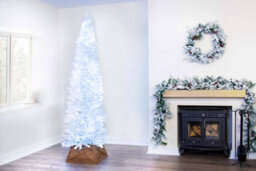Christmas Tree World The Pre-Lit 5Ft/150Cm White Italian Pencilimo Christmas Tree - thumbnail 6