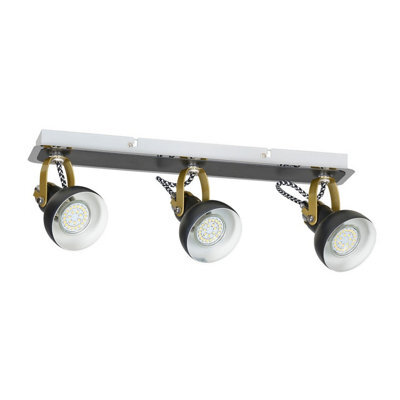 Luminosa Lighting Luminosa Pixi Ceiling Spotlight Bar Black, 43Cm, 3X Gu10