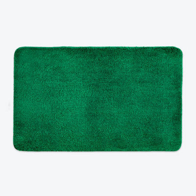 Allure Bath Fashions Luxury Microfibre Bath Mat Non-Slip - Dark Green - image 1