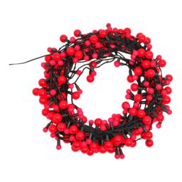 240 Red Mixed Berry Led String Lights With Timer Function Green Cable - thumbnail 5
