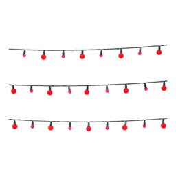 240 Red Mixed Berry Led String Lights With Timer Function Green Cable - thumbnail 2