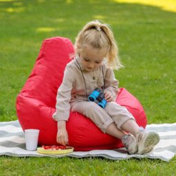 Icon Kids Dalton High Back Bean Bag Indoor Outdoor Red - thumbnail 2