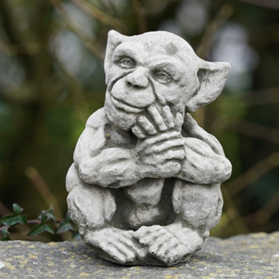 Burgess Sprite B Stone Statue Gargoyle Gremlin Outdoor Garden Ornament Decoration Gift British Made Sculpture - image 1