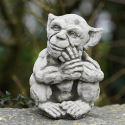 Burgess Sprite B Stone Statue Gargoyle Gremlin Outdoor Garden Ornament Decoration Gift British Made Sculpture - thumbnail 1