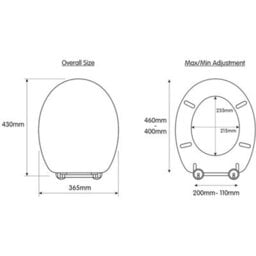 Toilet Seat Antique Pine Effect Wood Oval - thumbnail 2