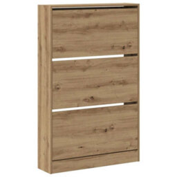 Walplus Shoe Cabinet Artisan Oak 80 X 21 X 125.5 Cm Engineered Wood - thumbnail 2