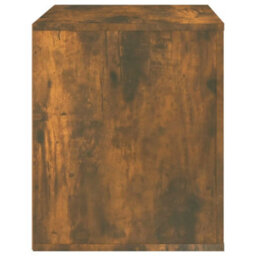 Berkfield Elegant Bedside Cabinet Smoked Oak 50X39X47 Cm - thumbnail 7
