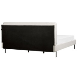 Beliani Bed Boucle Corio 180 X 200 Cm (Eu Super King) Off-White - thumbnail 7