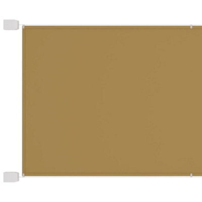 Berkfield Vertical Awning Beige 140X1000 Cm Oxford Fabric - image 1