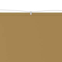 Berkfield Vertical Awning Beige 140X1000 Cm Oxford Fabric - thumbnail 2
