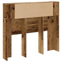 Berkfield Headboard Cabinet Old Wood 120X19X104.5 Cm Engineered Wood - thumbnail 6
