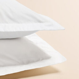 Ohs  2 X Plain Dyed Oxford Pillowcases Soft Microfibre Pillow Cover Set - White - thumbnail 5