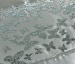 Homes & Linen Aisha Embroidered Silver Duvet Cover Set Luxury Microfiber Polyester Bedding With Pillowcases - thumbnail 5