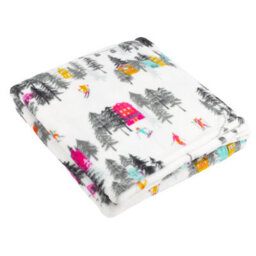 furn. Furn Aspen Christmas Fleece Throw, White, 130 X 150Cm