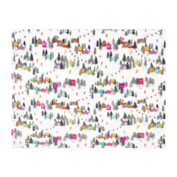 furn. Furn Aspen Christmas Fleece Throw, White, 130 X 150Cm - thumbnail 2