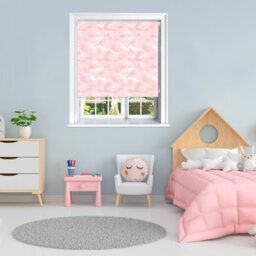 Lister Cartwright Kids Blackout Roller Blinds Clouds Windows Child Safety (Pink, 150 Cm Width X 140 Cm Drop) - thumbnail 2