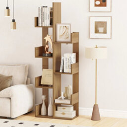 Floor Standing Bookcase Shelving Organizer Home - thumbnail 3
