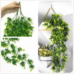 4 Pack Lush Cascading Artificial Plants For Room Aesthetics And Indoor And Outdoor Garden Wall Decoration, Green - thumbnail 3
