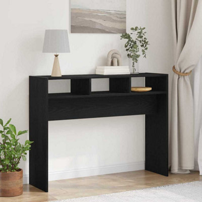 Walplus Console Table Black Oak 105 X 30 X 80 Cm Engineered Wood - image 1
