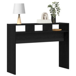 Walplus Console Table Black Oak 105 X 30 X 80 Cm Engineered Wood - thumbnail 3