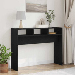 Walplus Console Table Black Oak 105 X 30 X 80 Cm Engineered Wood