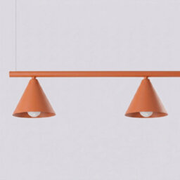 Sollux Lighting Nox Steel Red Ochre 4 Lights Modern Chandeliers - thumbnail 5