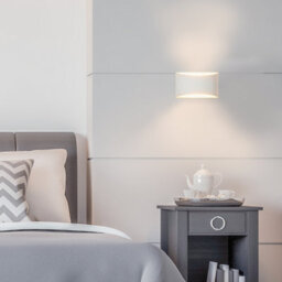 Harper Living White Art Deco Medium Plaster Indoor Wall Light (12 X 20 X 8.5Cm) - thumbnail 8