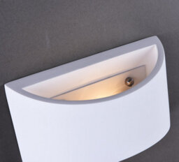 Harper Living White Art Deco Medium Plaster Indoor Wall Light (12 X 20 X 8.5Cm) - thumbnail 4