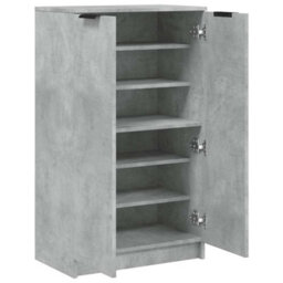 Vidaxl Shoe Cabinet Concrete Grey 59X35X100.5 Cm Engineered Wood - thumbnail 7