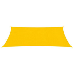 Berkfield Sunshade Sail 160 G/m2 Yellow 3X5 M Hdpe - thumbnail 2