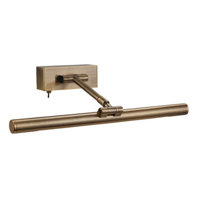 Luminosa Lighting Luminosa Picture 1 Light Wall Light - 8W T5 (Switched) Antique Brass