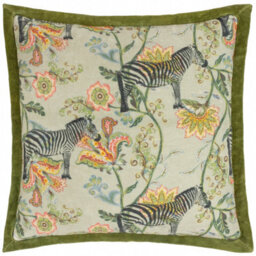 Wylder Sundara Printed Velvet Cushion Cover - thumbnail 1