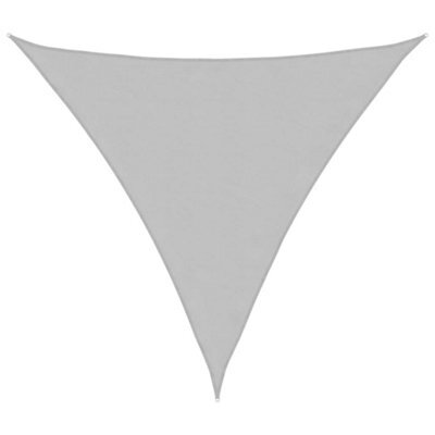 Berkfield Durable Sun Shade Sail Light Grey 3.6X3.6X3.6 M 100% Polyester Oxford