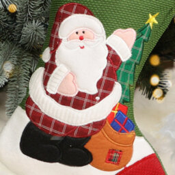 Dibor Santa Claus Children's Xmas Gift Decoration Christmas Stocking For Kids - thumbnail 4