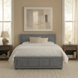 Lassic Vida Designs Vanita 3Ft Single Ottoman Storage Bed With Gas Lift Upholstered Fabric Bed Frame With Padded Headboard, Light Grey - thumbnail 8