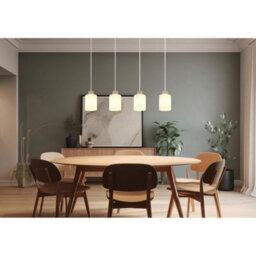 Luminosa Lighting Luminosa Trent Bar Pendant Ceiling Light Matt Sand 4X E27 - thumbnail 2