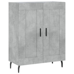 Berkfield Elegant Highboard Concrete Grey 69.5X34X180 Cm Engineered Wood - thumbnail 7