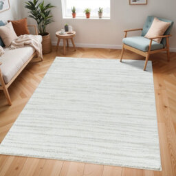 Livabliss Cloudy Shaggy-Modern Ivory Grey Soft Plush Pile Living Bedroom Rug 200 X 275 Cm Easy Care, Non Shedding - thumbnail 2