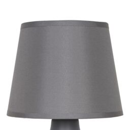 Conical Matt Grey Ceramic Table Lamp - thumbnail 4